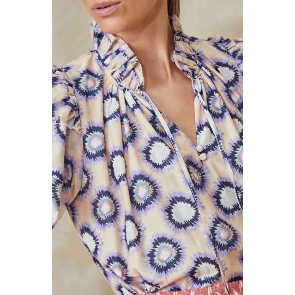 Hunter Bell Millie Top Tye Dye Lavender size XS